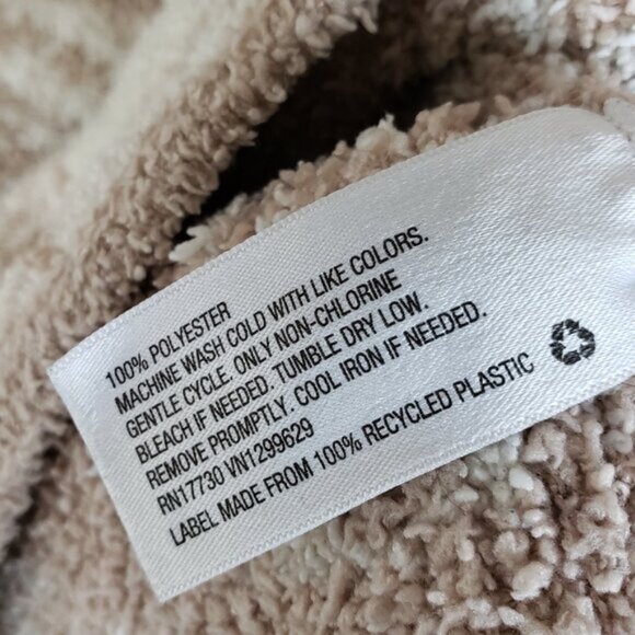 Knox Rose Bohemian Plush Sweatshirt 1/2 Zip Pullover size L Floral Ethnic - Picture 8 of 11